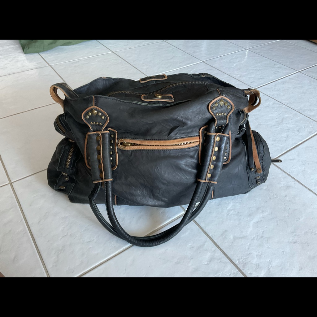 One Of A Kind Leather Bag, Hand Made